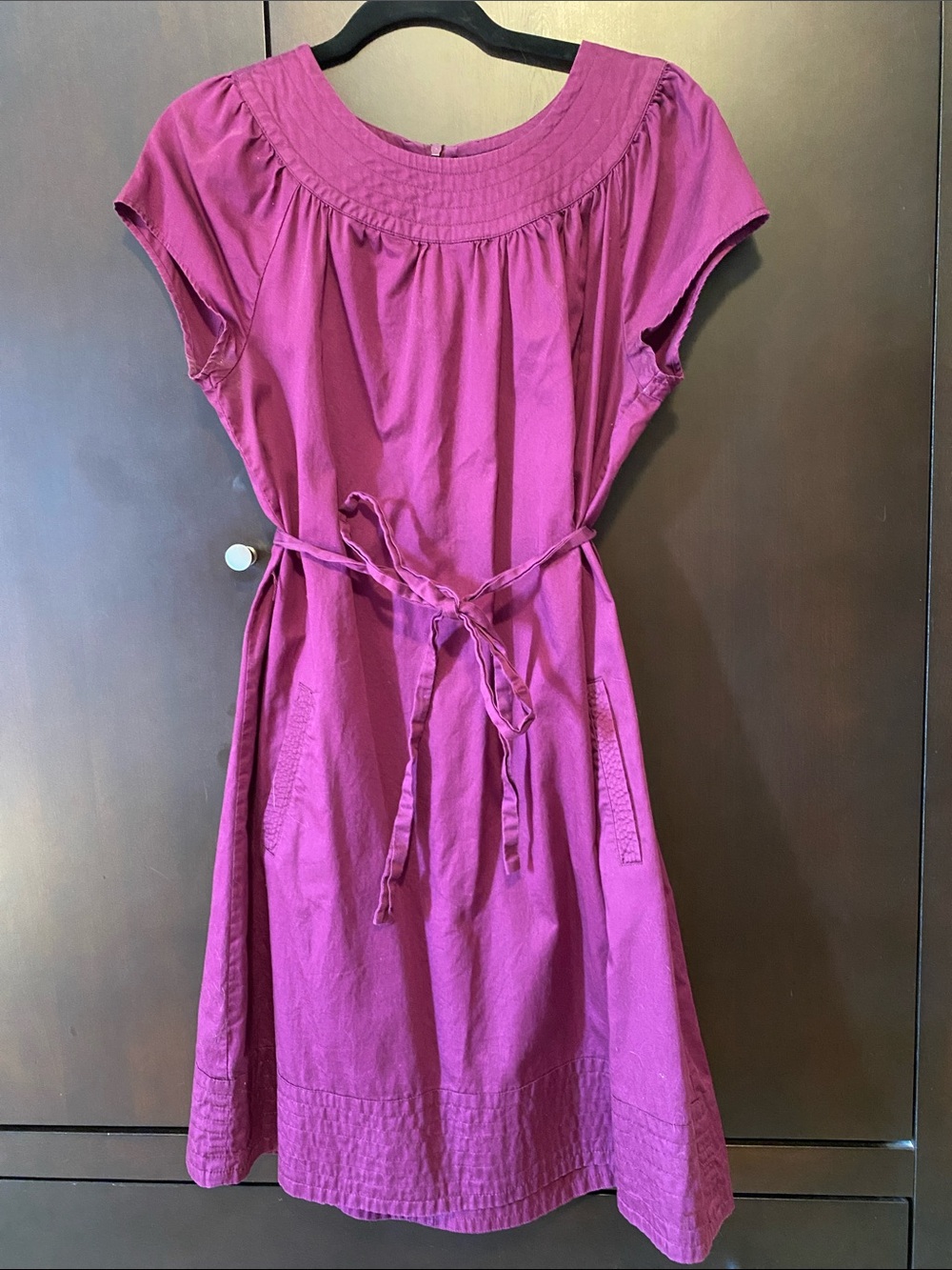 Purple cotton dress